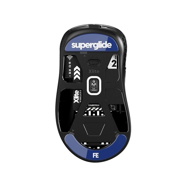 Superglide Glass Skates for Pulsar Xlite Wireless/Wireless v2/v2 Mini kék