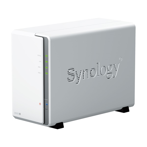 Synology DiskStation DS223j 2-lemezes 4×1,7 GHz CPU 1GB RAM NAS + regisztrációs kártya
