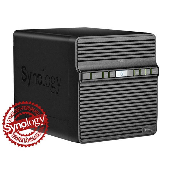 Synology DiskStation DS423+ (2GB) 4x SSD/HDD NAS + regisztrációs kártya