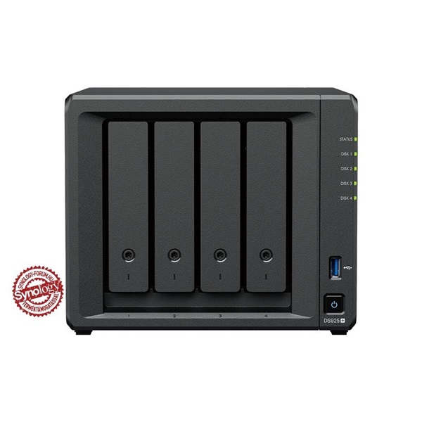 Synology DS925+ (4GB) 4x SSD/HDD NAS + regisztrációs kártya