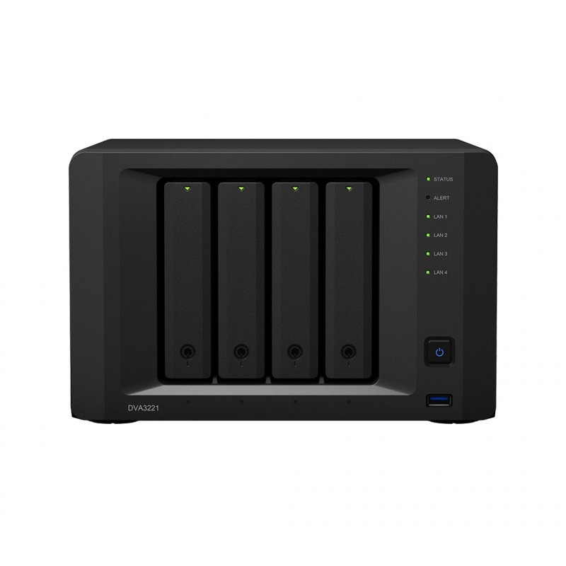 Synology DVA3221 4x SSD/HDD 8GB Video NVR