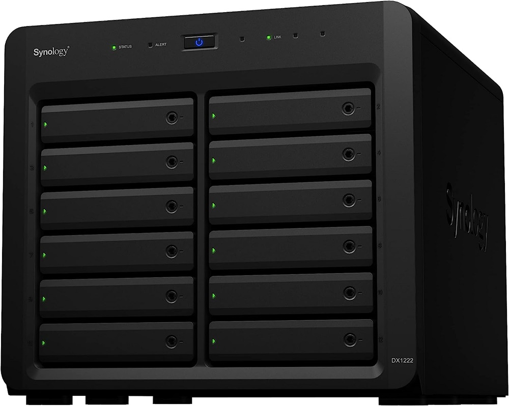 Synology DX1222 12x SSD/HDD NAS tárhelybővítő