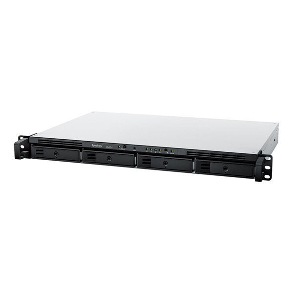 Synology RS422+ (2G) 1U 4x SSD/HDD 1U rackbe szerelhető NAS + regisztrációs kártya