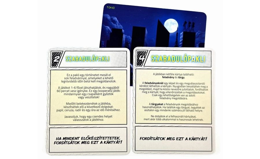 Szabadulópakli – Áramszünet Tokióban kártyajáték