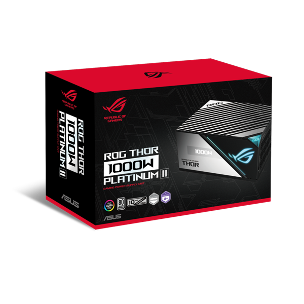 TÁP Asus ROG THOR 1000W Platinum II 80+ Platina tápegység - moduláris - ROG-THOR-1000P2-GAMING