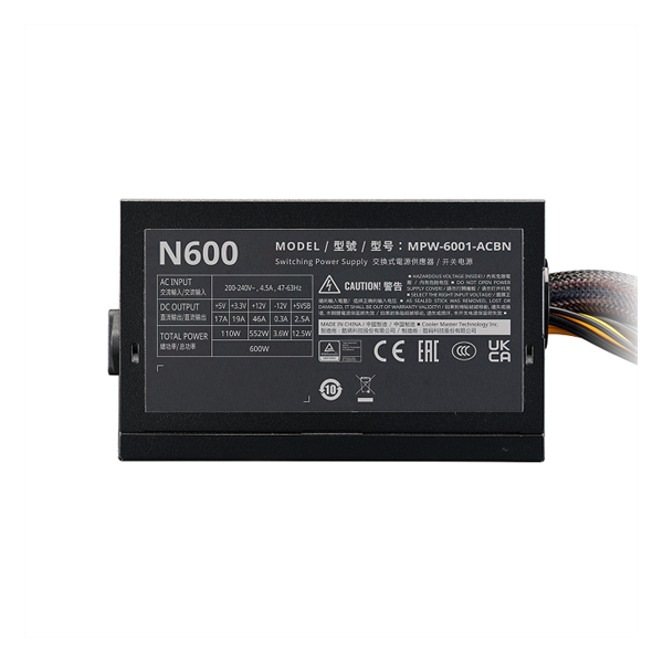TÁP Cooler Master 600W - Elite NEX N600 230V - MPW-6001-ACBN-BEU