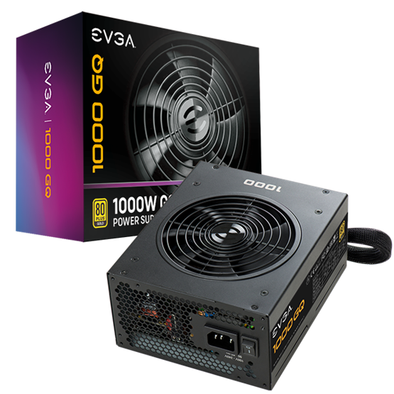 TÁP EVGA 1000 GQ, 80+ GOLD 1000W, Semi Modular