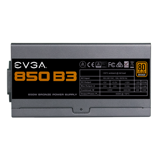 TÁP EVGA 850 B5, 80+ Bronze 850W, Fully Modular