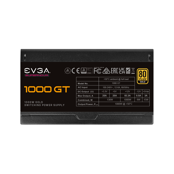 TÁP EVGA SuperNOVA 1000 GT, 80 Plus Gold 1000W, Fully Modular