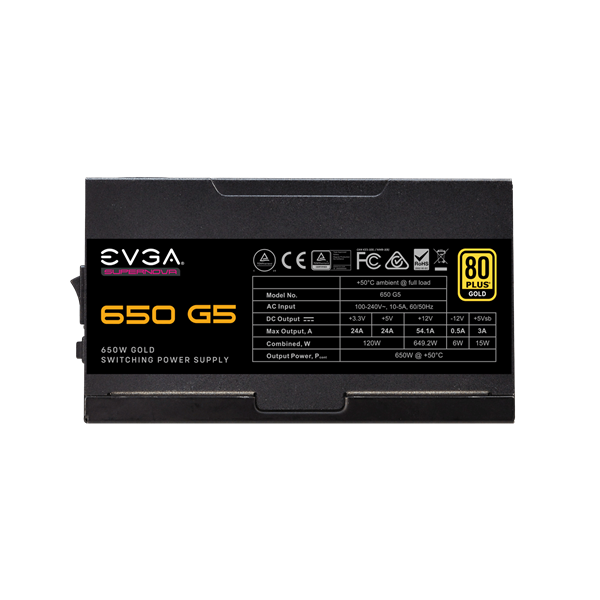 TÁP EVGA SuperNOVA 650 P5, 80+ Platinum 650W, Fully Modular
