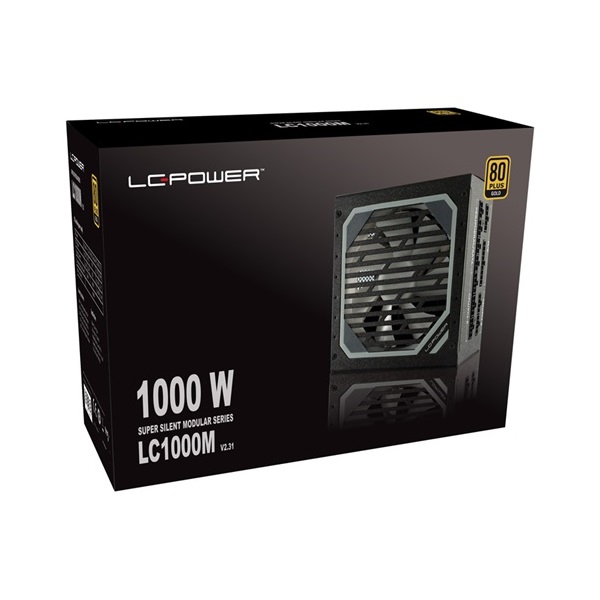 TÁP LC Power 1000W - LC1000M V2.31 - Super Silent Modular Series GOLD