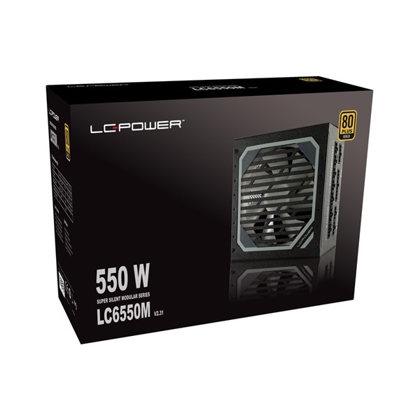 TÁP LC Power 550W - LC6550M V2.31 - Super Silent Modular Series GOLD