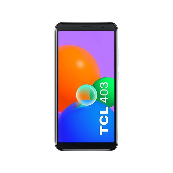 TCL 403 6" LTE 2/32GB fekete okostelefon + Yettel Express 3 GB mobilnet extra feltöltőkártya (Újszerű)