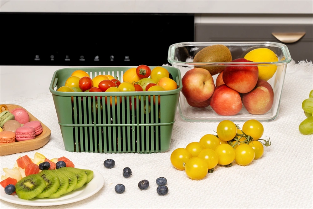 TOO-KT-615  1800 ml-es ÜVEG tároló szilikon fedéllel és PP csepegtetővel