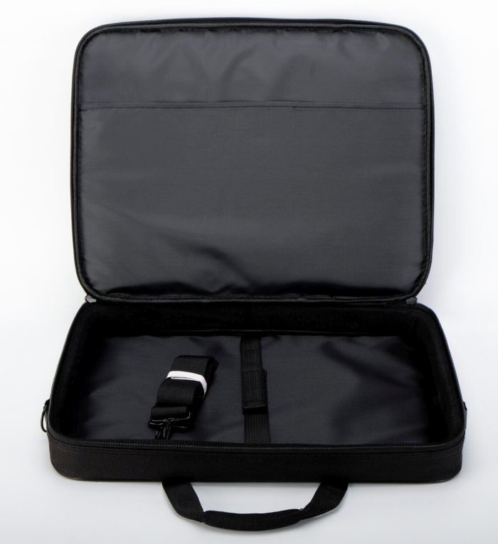TOO 15,6" fekete notebook táska fehér dekor csíkkal