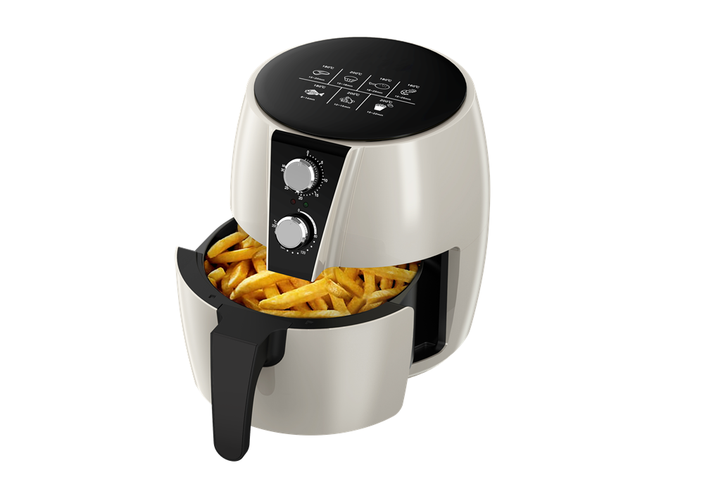 TOO AF-130W-1500 W fehér 4,5 L forrólevegős sütő (air fryer/airfryer)