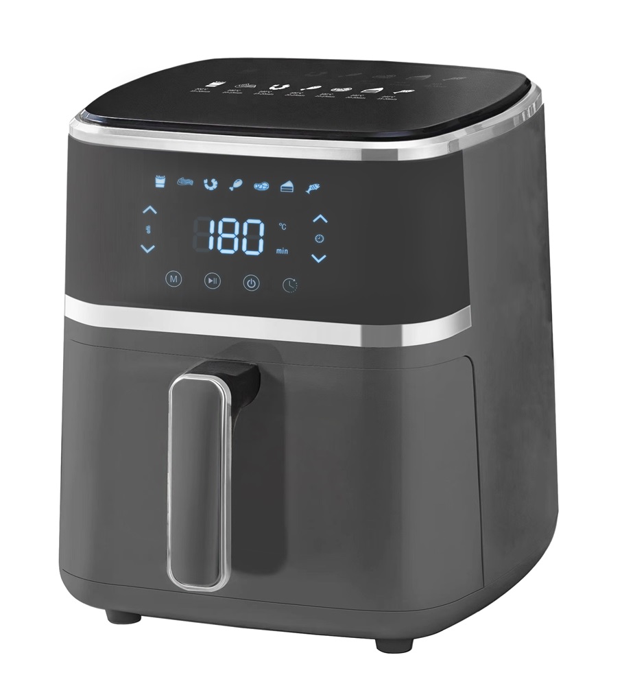 TOO AF-140B-1400 W fekete 5 L forrólevegős sütő (air fryer/airfryer) digitális vezérléssel 