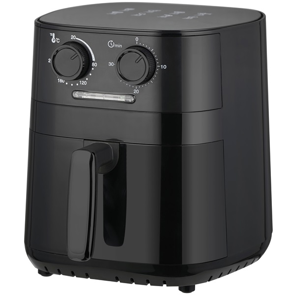 TOO AF-300-B-1400 W fekete 3,2 L forrólevegős sütő (air fryer/airfryer) (Újszerű)