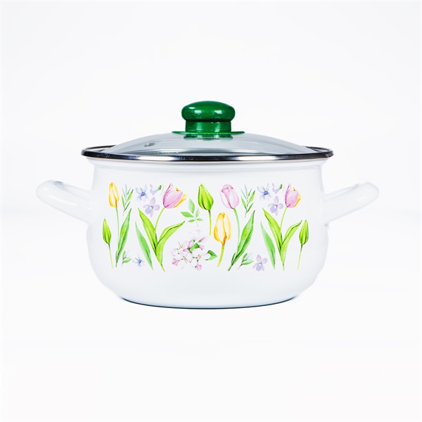 TOO BELLY TULIP 2,8 literes, 18cm átmérő, 12cm magasságú lábas (fazék) üveg fedővel