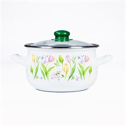 TOO BELLY TULIP 2,8 literes, 18cm átmérő, 12cm magasságú lábas (fazék) üveg fedővel