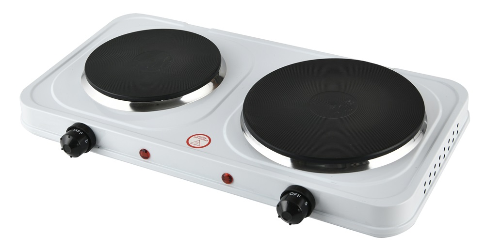 TOO DHP-300WH-1000+1500W fehér dupla elektromos főzőlap (Újszerű)