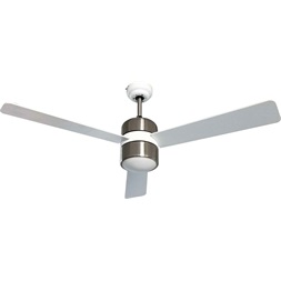 TOO FANC-120-333-W fali kapcsolós mennyezeti ventilátor LED világítással, 120 cm (Újszerű)