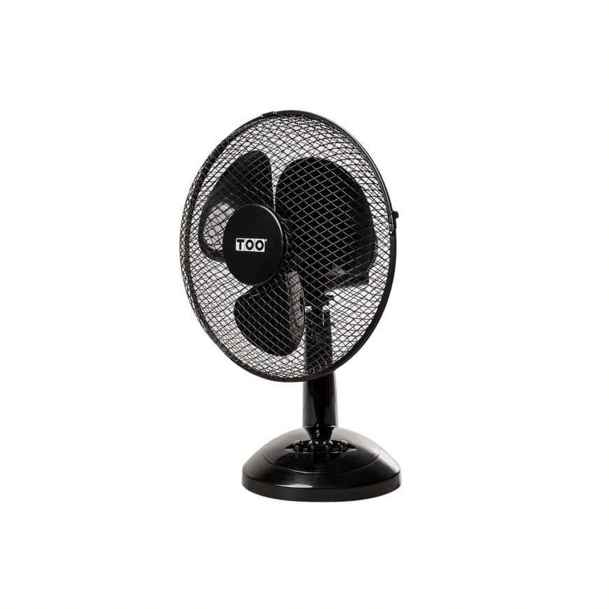 TOO FAND-30-201-B FJORD fekete asztali ventilátor 30cm