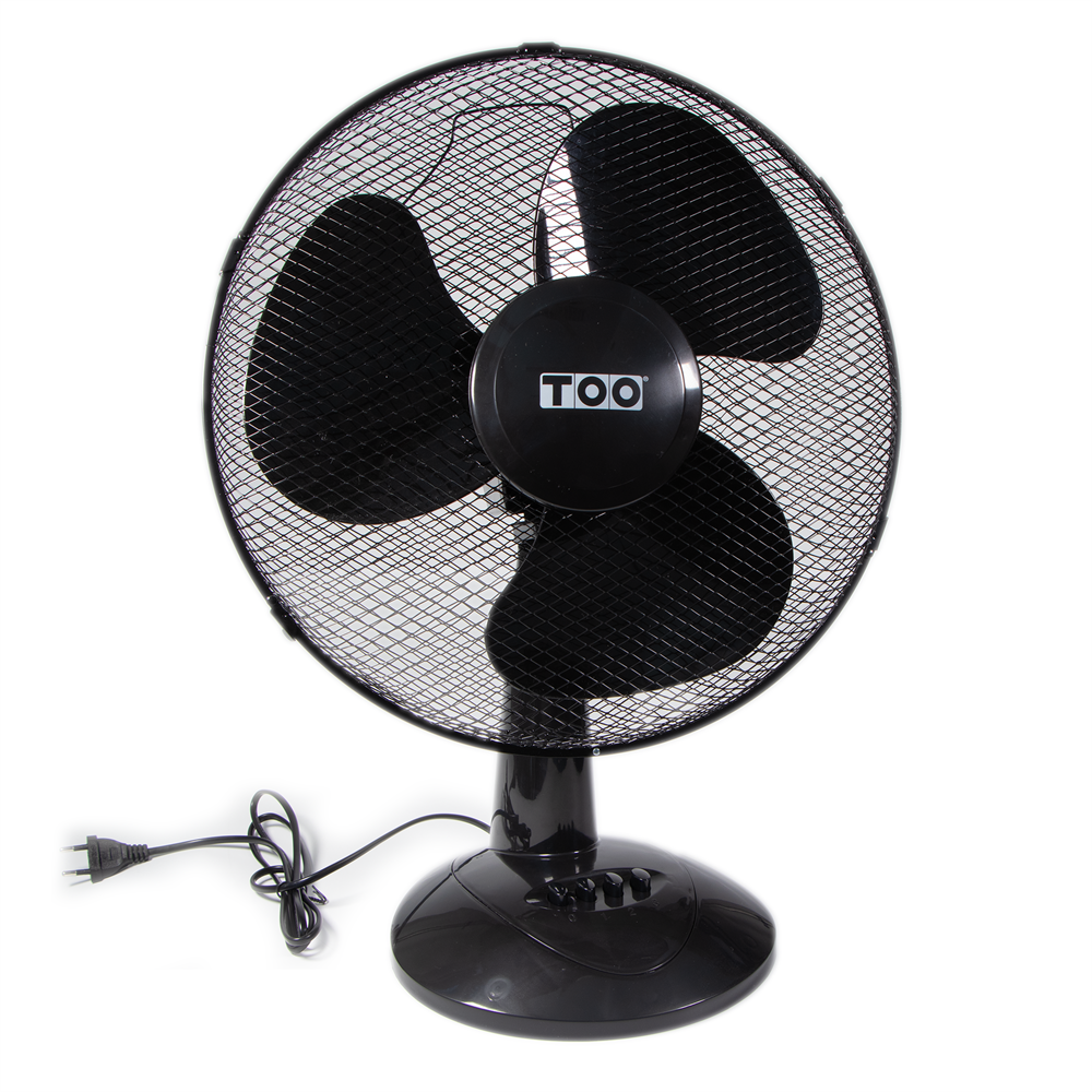 TOO FAND-40-201-B ICEBERG fekete asztali ventilátor 40cm