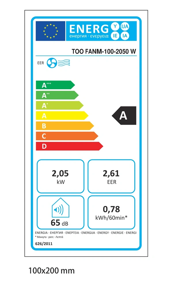 TOO FANM-100-2050 W ALASKA mobil klíma, hűt, távirányító, beépítő keret, 2050W (Újszerű)