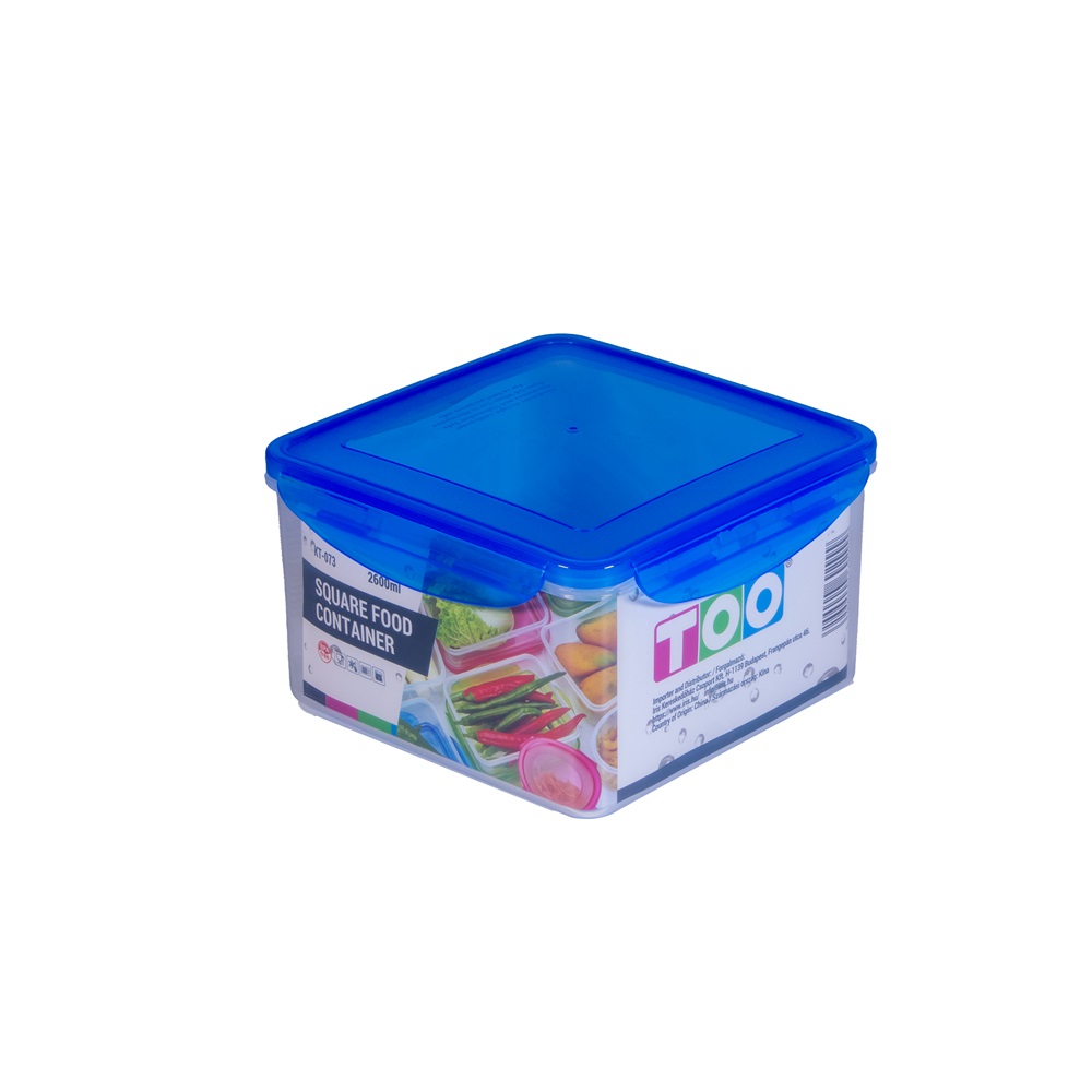 TOO KT-073 2600ml-es négyzet alakú ételtároló doboz