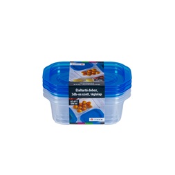 TOO KT-077 3db-os 500ml-es téglalap alakú ételtároló doboz szett