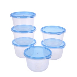 TOO KT-150 6 db-os kerek 745ml-es ételtároló doboz szett