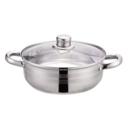 TOO KT-221 28 cm-es kétfüles serpenyő fedővel, 7 literes konyhai edény (Használt - B)