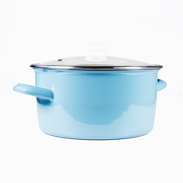 TOO LINE BLUE 3,65 literes, 22cm átmérő, 11cm magasságú lábas (fazék) üveg fedővel