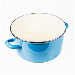 TOO LINE BLUE 3,65 literes, 22cm átmérő, 11cm magasságú lábas (fazék) üveg fedővel