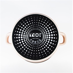 TOO LINE ROSE 2,9 literes, 20cm átmérő, 10cm magasságú lábas (fazék) üveg fedővel