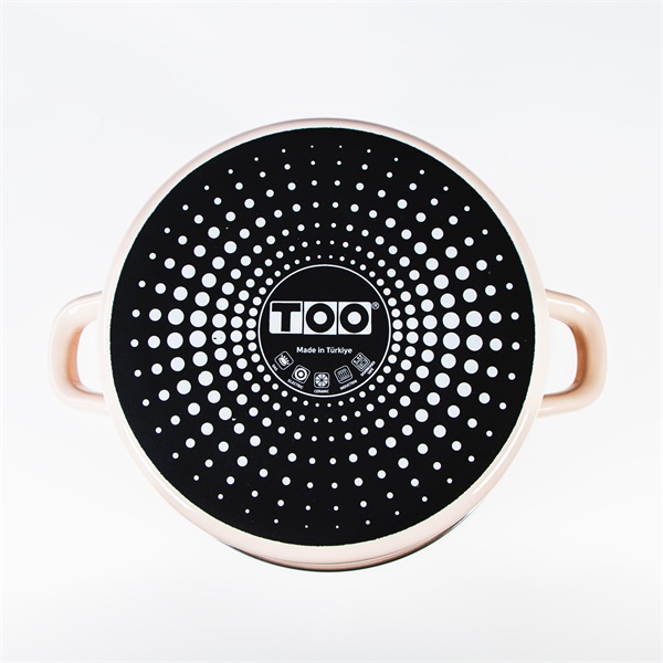 TOO LINE ROSE 3,65 literes, 22cm átmérő, 11cm magasságú lábas (fazék) üveg fedővel