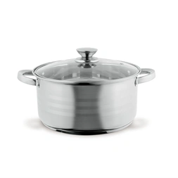 TOO LP-7170 prémium rozsdamentes 6 darabos edénykészlet, 7,2 liter+10 liter+13,3 liter fazék/lábas+fedők