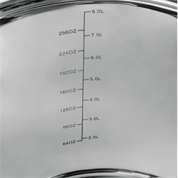 TOO LP-7170 prémium rozsdamentes 6 darabos edénykészlet, 7,2 liter+10 liter+13,3 liter fazék/lábas+fedők