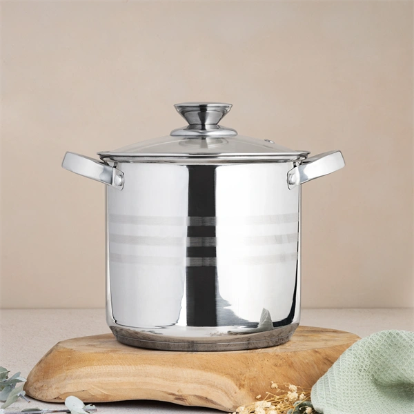 TOO LP-7171 prémium rozsdamentes 6 darabos edénykészlet, 4,3 liter+5,6 liter+7,2 liter fazék/lábas+fedők