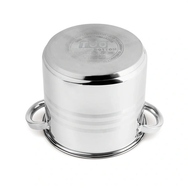 TOO LP-7171 prémium rozsdamentes 6 darabos edénykészlet, 4,3 liter+5,6 liter+7,2 liter fazék/lábas+fedők