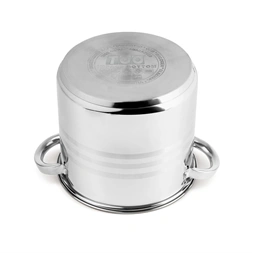 TOO LP-7171 prémium rozsdamentes 6 darabos edénykészlet, 4,3 liter+5,6 liter+7,2 liter fazék/lábas+fedők