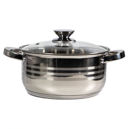 TOO LP-7172-4L prémium rozsdamentes edény  4,2 liter fazék/lábas+fedő 22 x 11cm