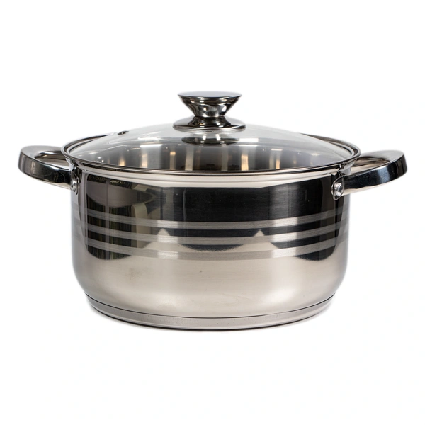 TOO LP-7172-5L prémium rozsdamentes edény  5,6 liter fazék/lábas+fedő 24 x 13cm