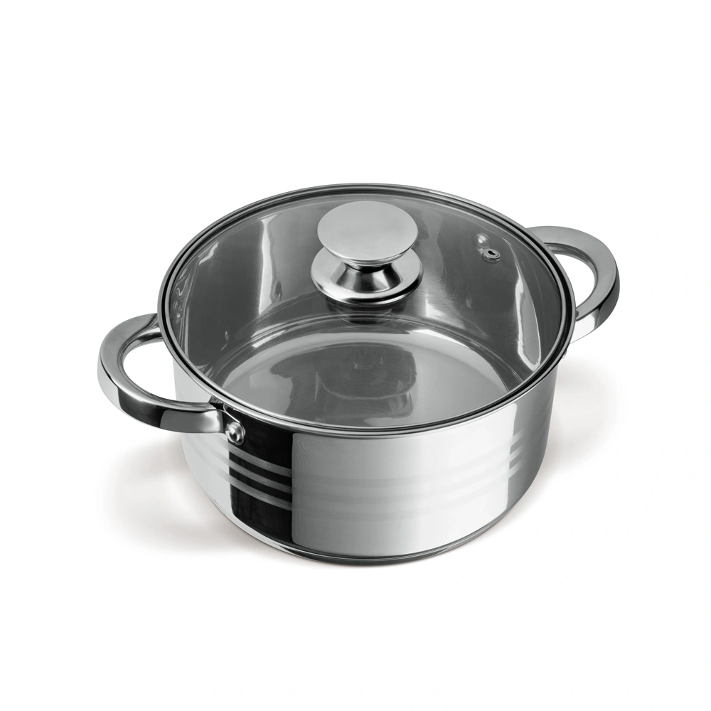 TOO LP-7172 prémium rozsdamentes 6 darabos edénykészlet, 2,3 liter+4,2 liter+5,8 liter fazék/lábas+fedők