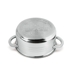 TOO LP-7172 prémium rozsdamentes 6 darabos edénykészlet, 2,3 liter+4,2 liter+5,8 liter fazék/lábas+fedők