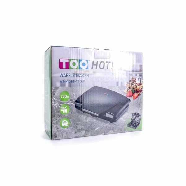 TOO WM-105B-750W fekete gofrisütő (Újszerű)