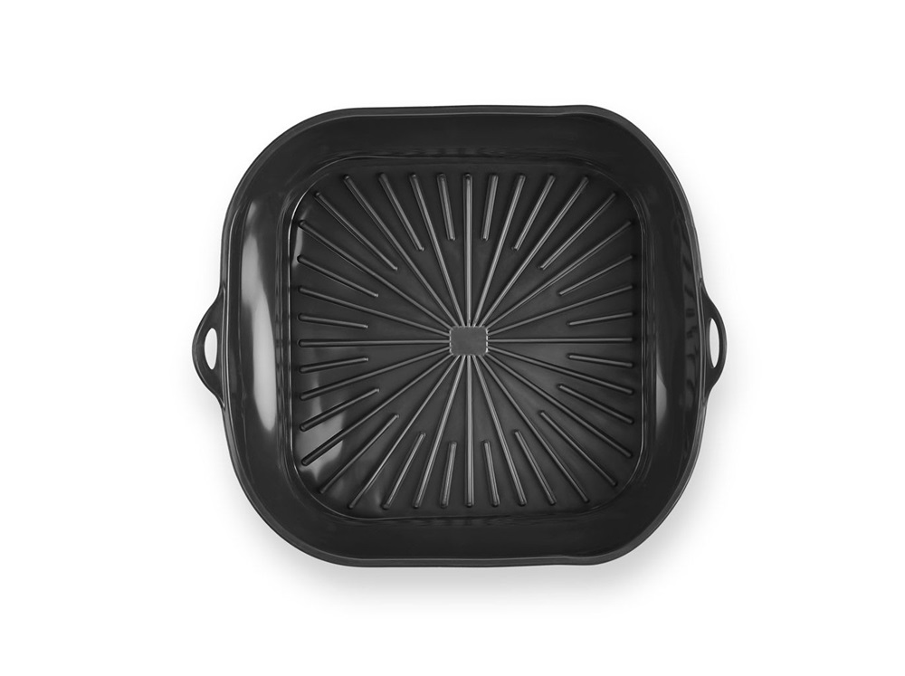 TOO összecsukható négyzetes szilikon forma forrólevegős sütőhöz (air fryer) 21cm*21cm, szürke, fekete vagy piros SL-3251