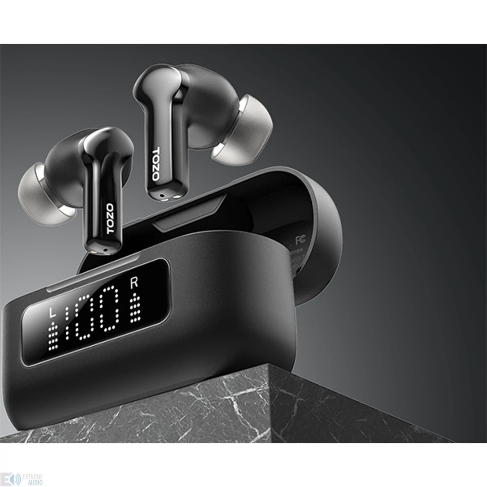 TOZO Aerosound 2 NC True Wireless Bluetooth fekete fülhallgató