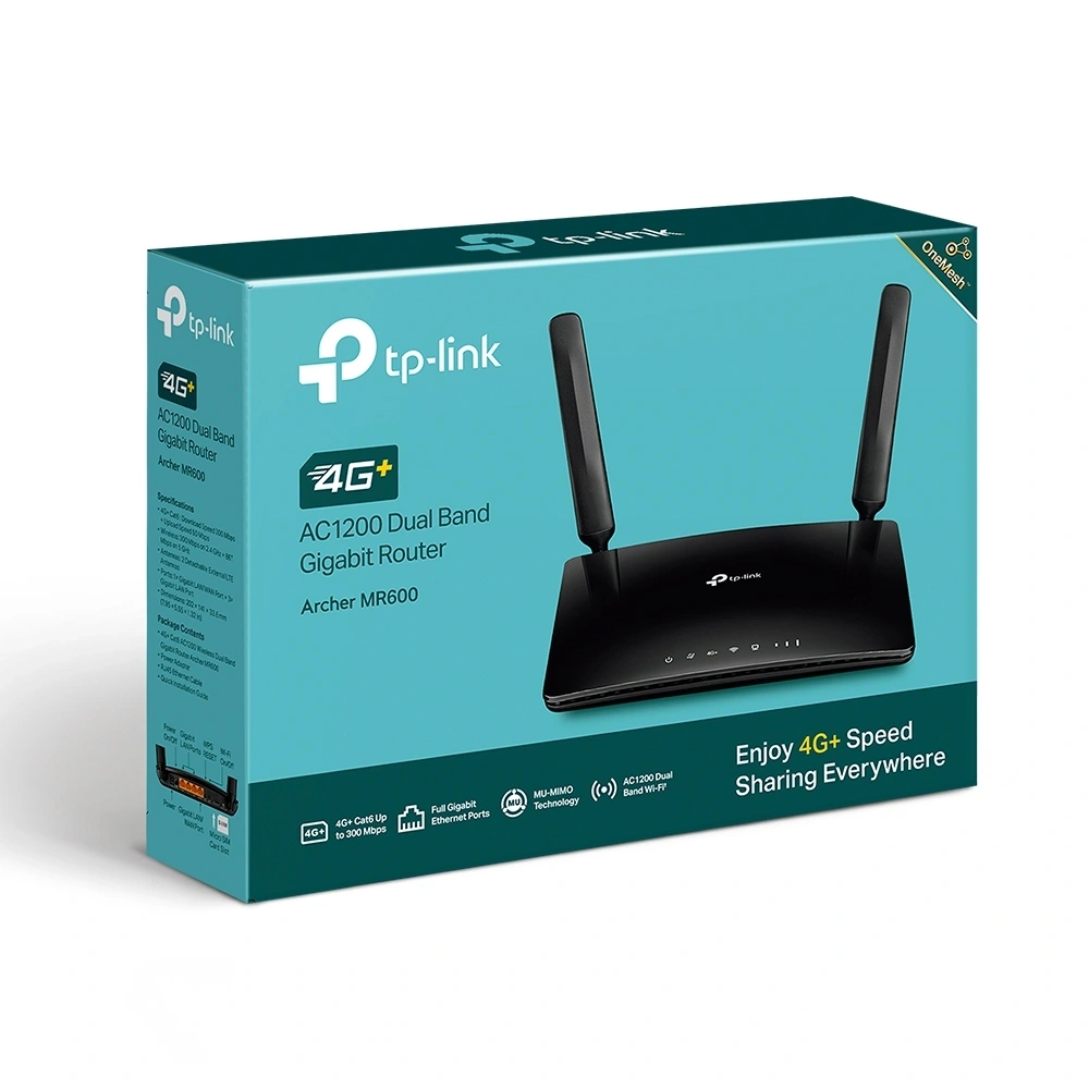 TP-Link Archer MR600 4G+ Cat6 AC1200 kétsávos vezeték nélküli Gigabit router